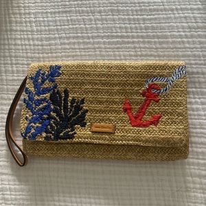 Vera Bradley Straw Beach Wristlet